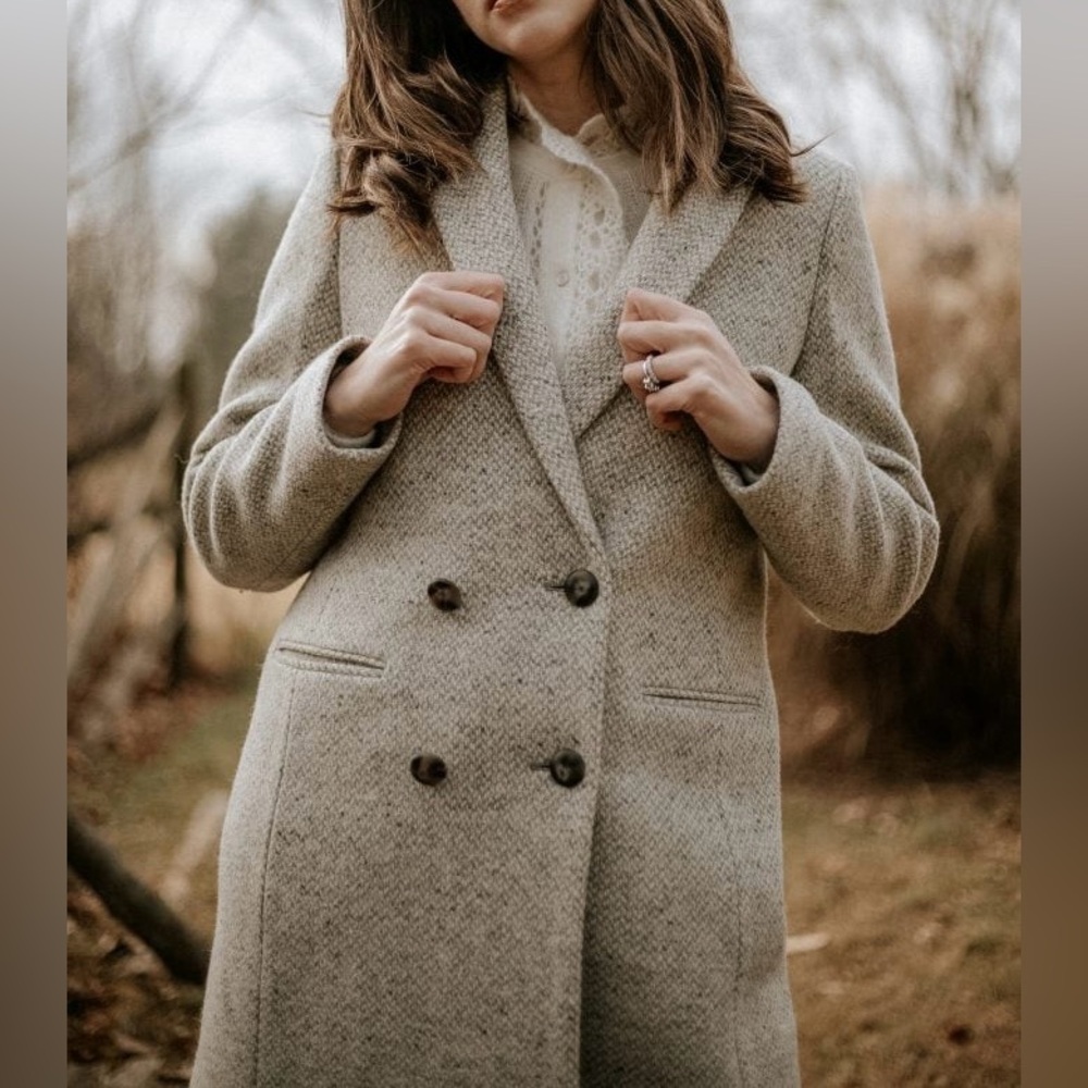 Sezane Johnson Coat, Grey, FR 40 - Picture 3 of 8